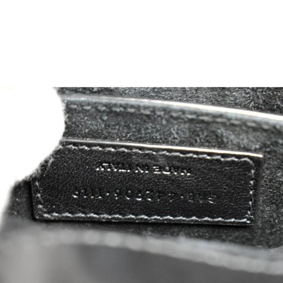 YVES SAINT LAURENT  Monogram Sunset Medium Leather Shoulder Bag Black - Picture 11 of 13